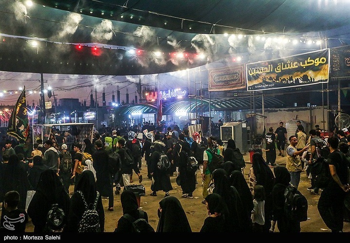 پیاده روی شبانه در مسیر نجف به کربلا