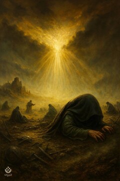 تصویرسازی هوش‌مصنوعی به مناسبت اربعین ابْنِ سِدْرَةِ الْمُنْتَهَی‏ سیدالشهدا علیه‌السلام