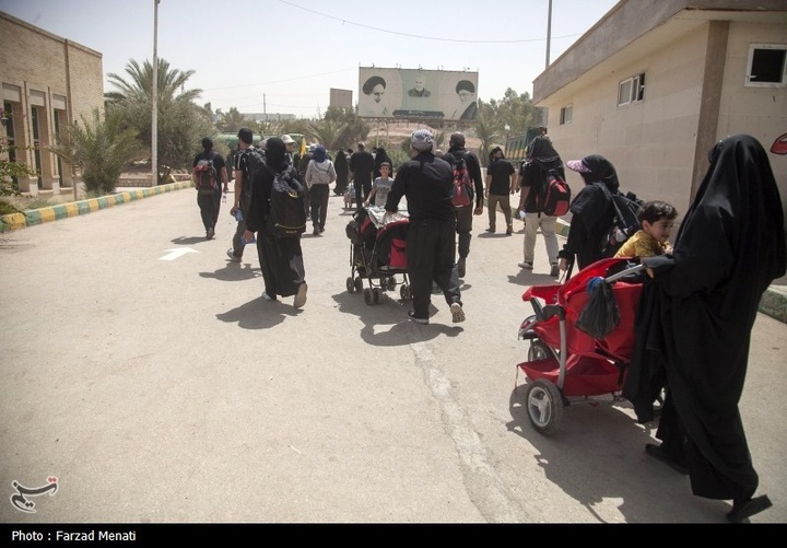 بازگشت زائران اربعین حسینی از مرز خسروی