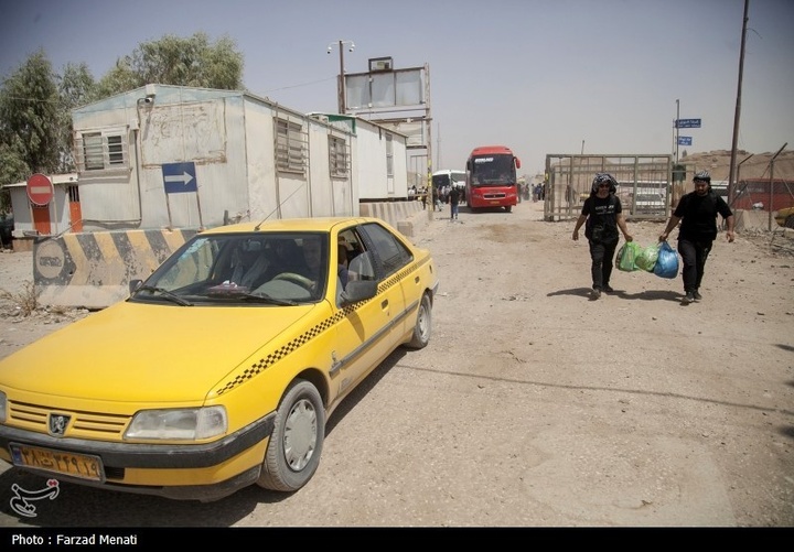 بازگشت زائران اربعین حسینی از مرز خسروی