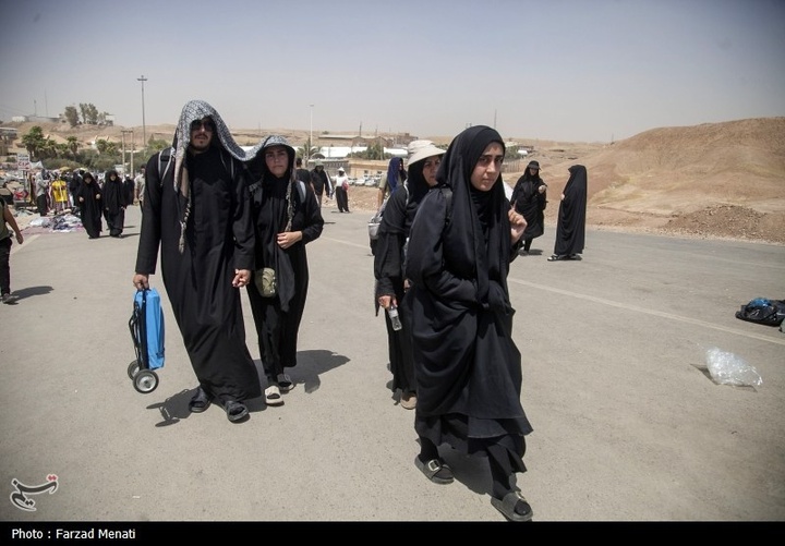 بازگشت زائران اربعین حسینی از مرز خسروی