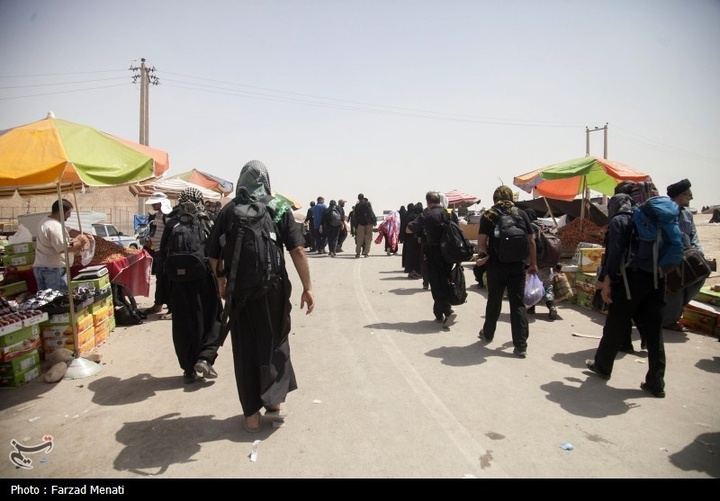 بازگشت زائران اربعین حسینی از مرز خسروی