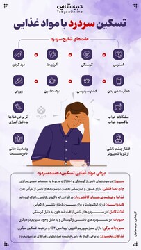 تسکین سردرد با مواد غذایی