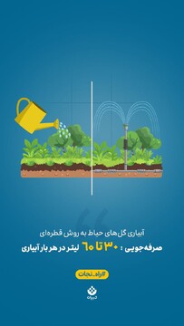 یک حرکت کوچیک، یک تاثیر بزرگ! استفاده از آبیاری قطره‌ای برای باغچه حیاط
