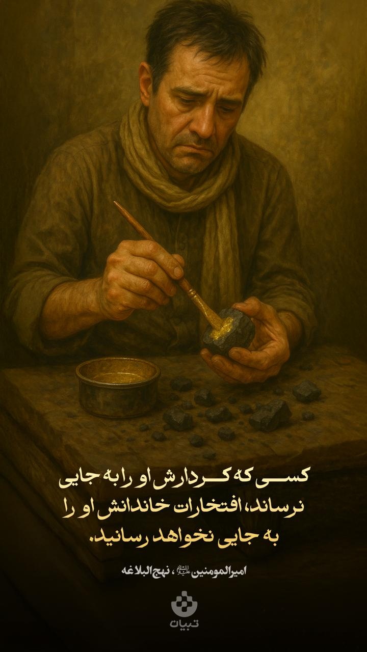 کسی که کردارش او را به جایی نرساند، افتخارات خاندانش او را به جایی نخواهد رسانید