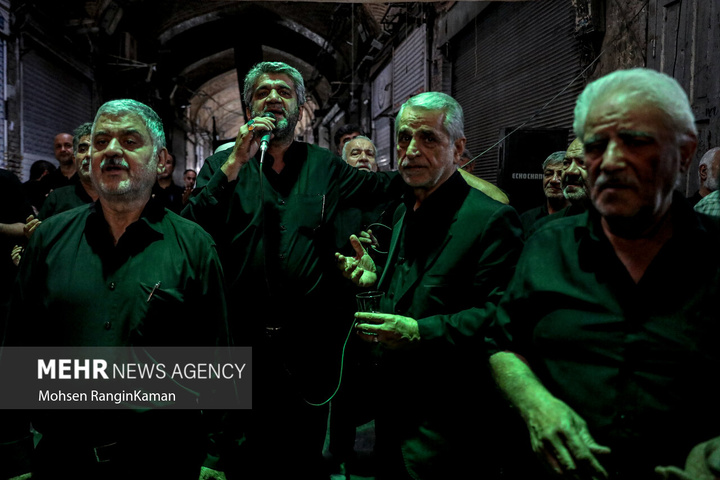 عزاداری روز بیست و هشتم ماه صفر در بازار تهران