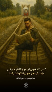 کسی که خود را در جایگاه تهمت قرار داد نباید جز خود را نکوهش کند