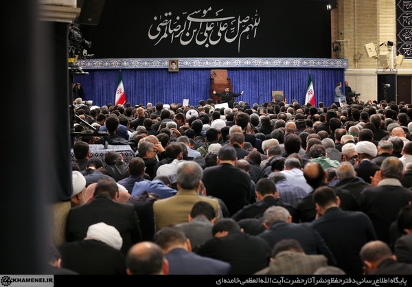 حضور و سخنرانی در مراسم عزاداری شهادت امام رضا علیه‌السلام