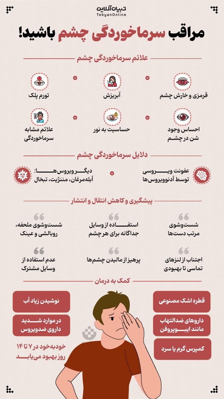 مراقب سرماخوردگی چشم باشید؟