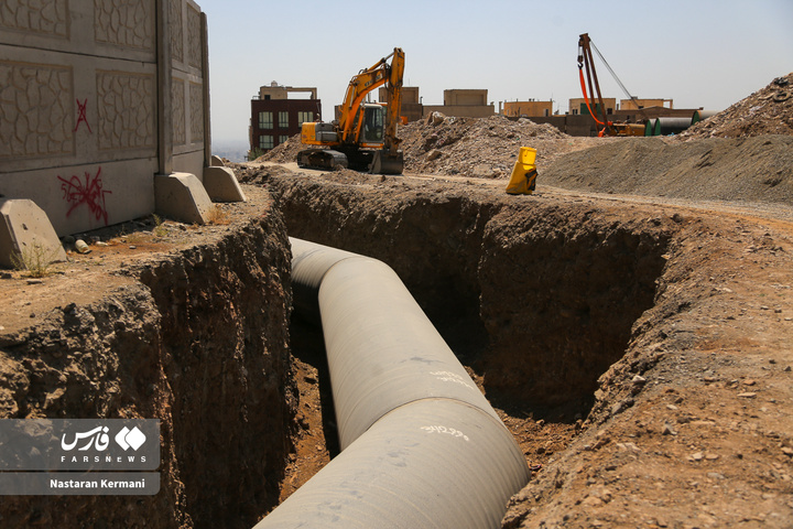 عملیات انتقال آب سد طالقان به تهران