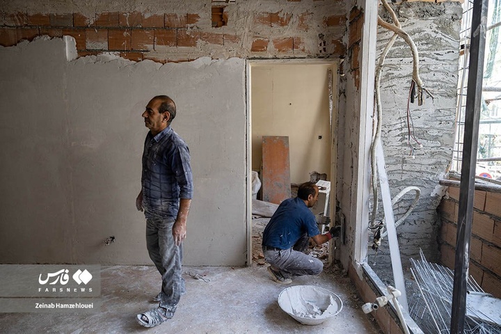 بازسازی خانه‌های آسیب‌دیده در جنگ ۱۲روزه
