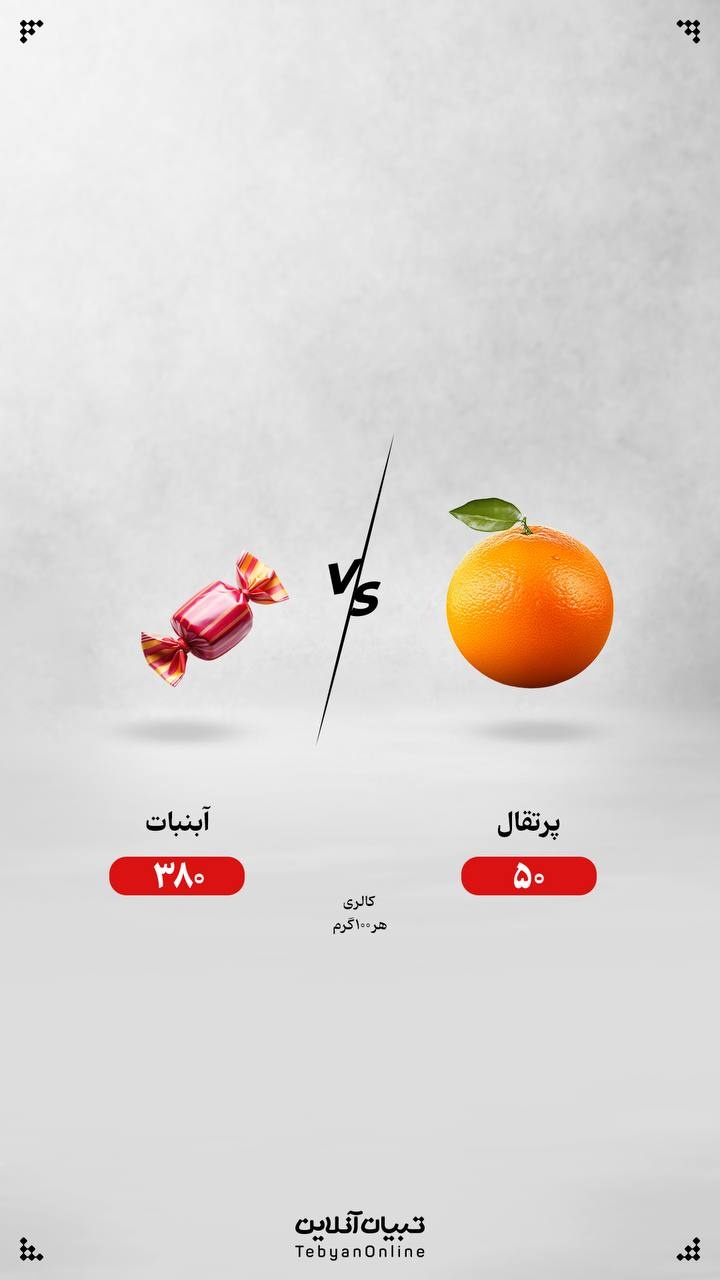 پرتقال تازه یا آبنبات، کدام انتخاب درست‌تری است؟