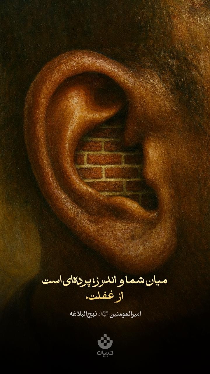 میان شما و اندرز، پرده‌ای است از غفلت