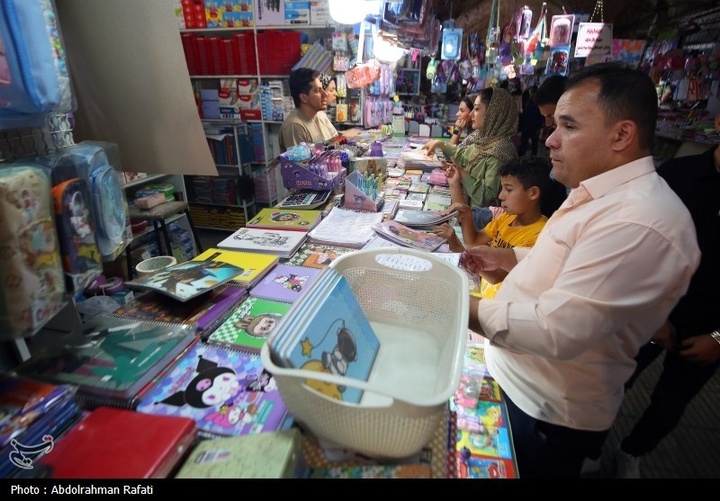 بازار فروش لوازم التحریر در آستانه آغاز سال تحصیلی