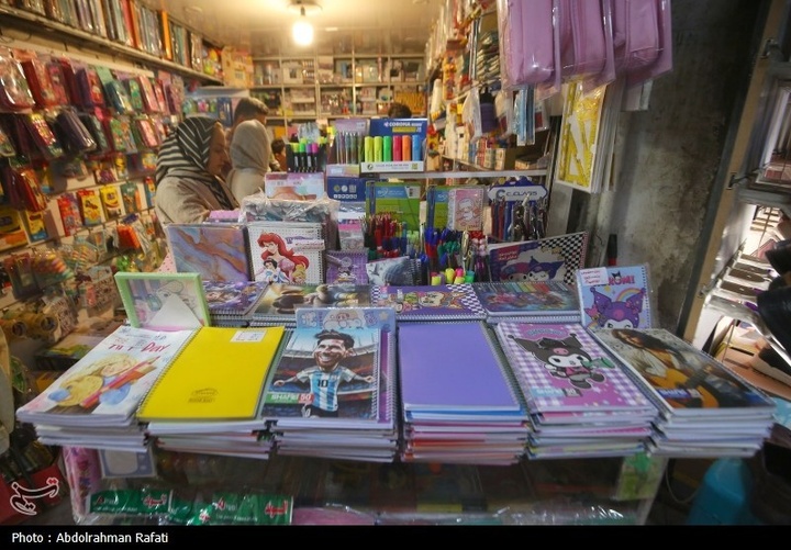 بازار فروش لوازم التحریر در آستانه آغاز سال تحصیلی