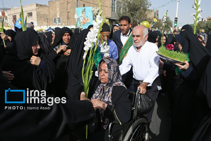 استقبال از کاروان نمادین حضرت معصومه سلام الله علیها