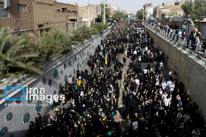 استقبال از کاروان نمادین حضرت معصومه سلام الله علیها