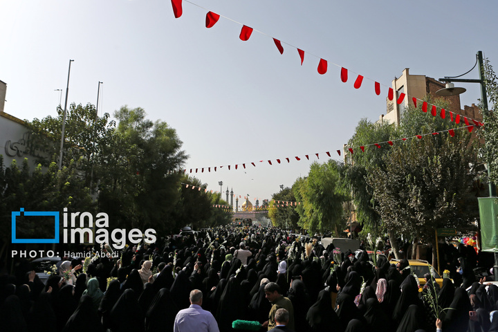 استقبال از کاروان نمادین حضرت معصومه سلام الله علیها