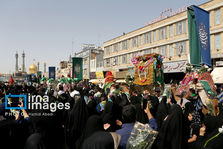 استقبال از کاروان نمادین حضرت معصومه سلام الله علیها