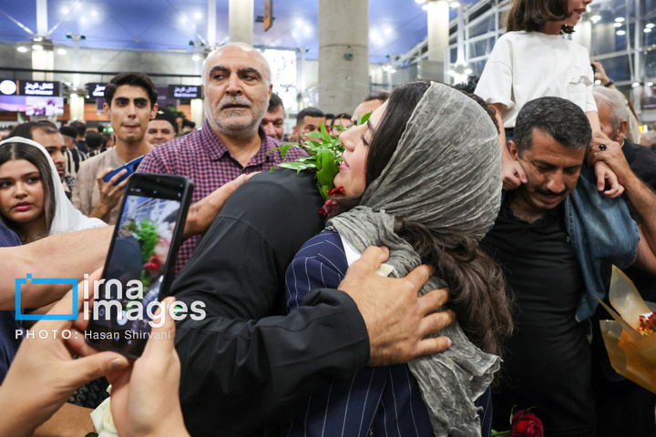 استقبال از تیم ملی کشتی فرنگی ایران