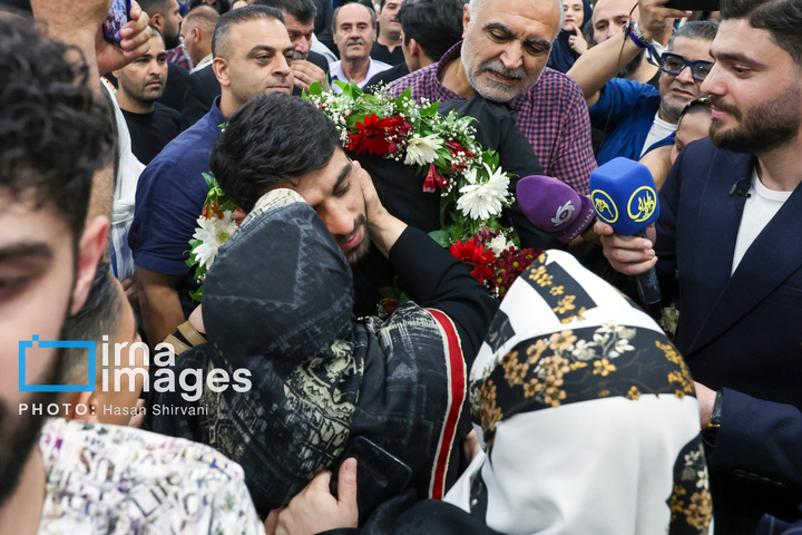 استقبال از تیم ملی کشتی فرنگی ایران