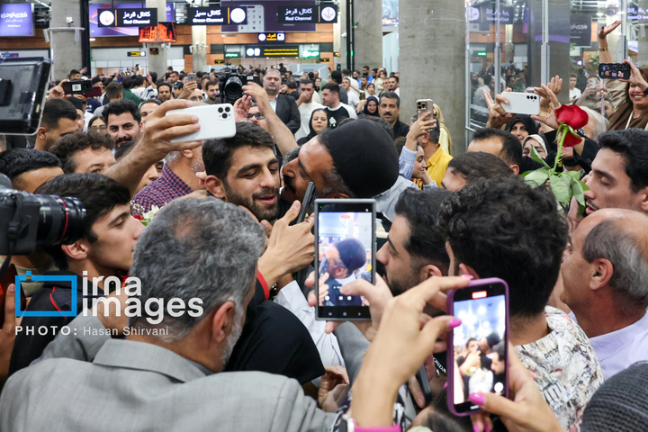 استقبال از تیم ملی کشتی فرنگی ایران