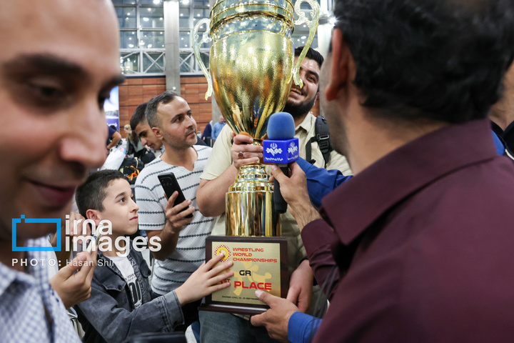 استقبال از تیم ملی کشتی فرنگی ایران