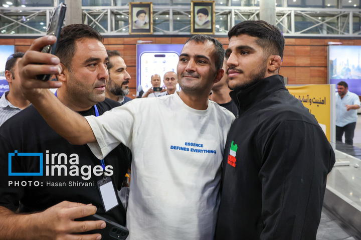 استقبال از تیم ملی کشتی فرنگی ایران