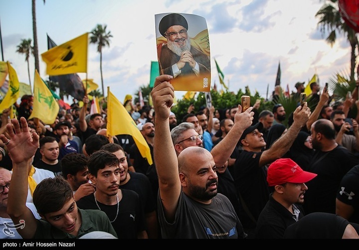 اجتماع حزب الله در اولین سالگرد سیدمقاومت