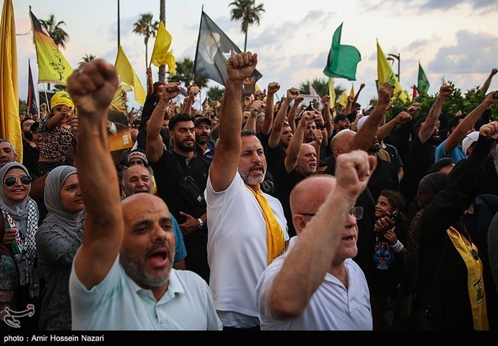 اجتماع حزب الله در اولین سالگرد سیدمقاومت