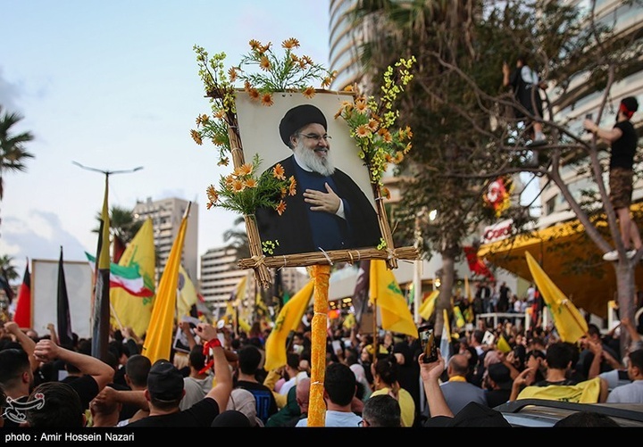 اجتماع حزب الله در اولین سالگرد سیدمقاومت