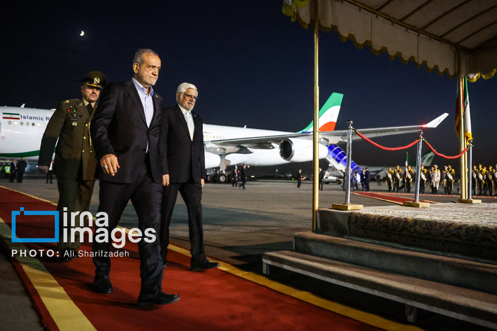 بازگشت رئیس جمهور از نیویورک