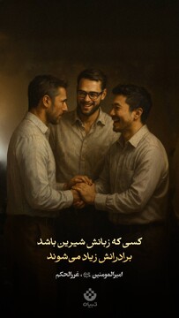 کسی که زبانش شیرین باشد، برادرانش زیاد شوند.