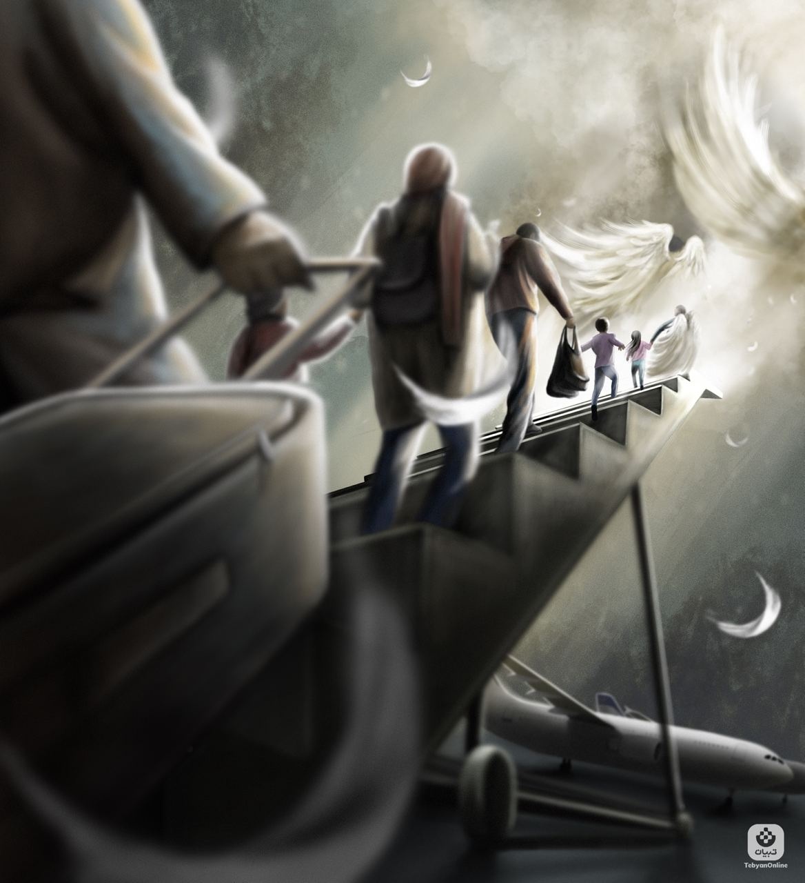 پرنده‌ها همه در آسمان غبار شدند...