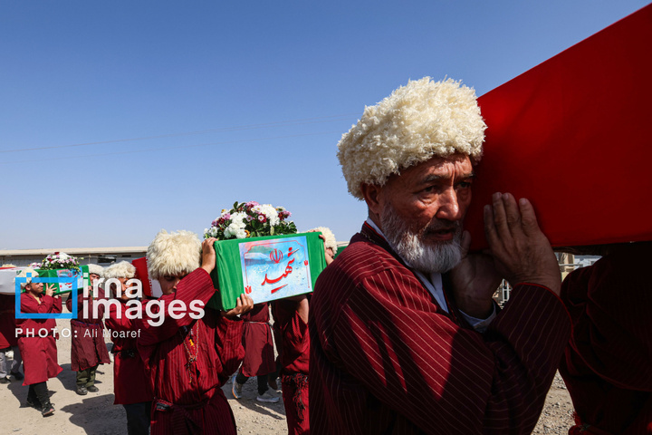 بازگشت پیکر ۴۶ شهید از مرز شلمچه به میهن