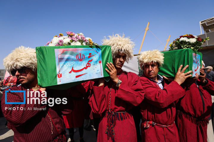 بازگشت پیکر ۴۶ شهید از مرز شلمچه به میهن