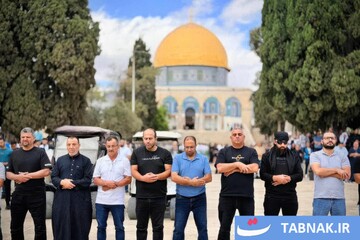 نخستین نماز جمعه پس از آتش‌بس در مسجدالاقصی