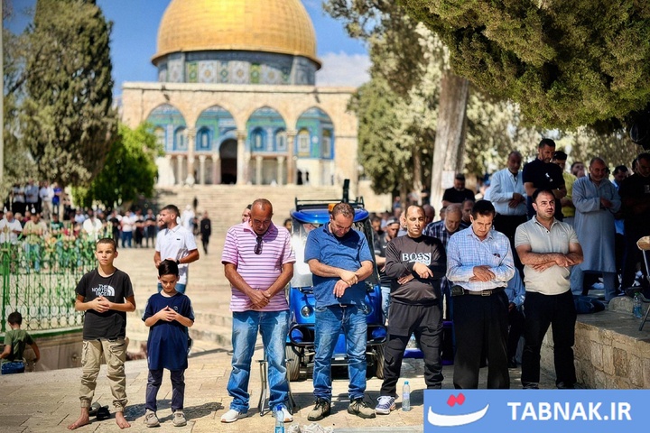 نخستین نماز جمعه پس از آتش‌بس در مسجدالاقصی
