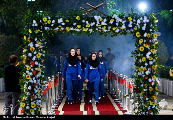 مراسم بدرقه کاروان اعزامی ورزش ایران به ریاض و بحرین