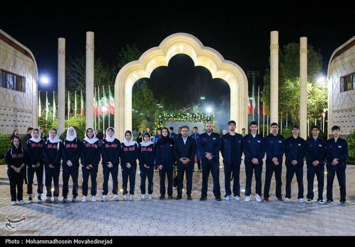 مراسم بدرقه کاروان اعزامی ورزش ایران به ریاض و بحرین