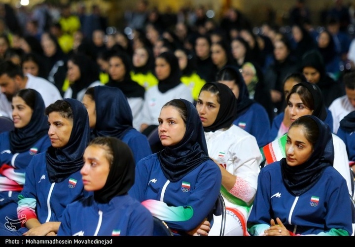 مراسم بدرقه کاروان اعزامی ورزش ایران به ریاض و بحرین