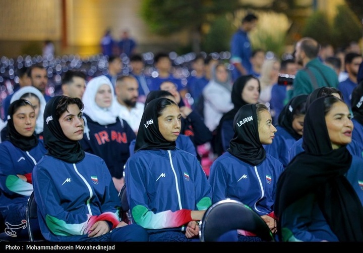 مراسم بدرقه کاروان اعزامی ورزش ایران به ریاض و بحرین