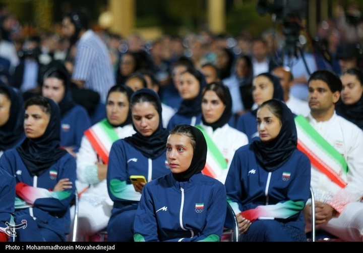 مراسم بدرقه کاروان اعزامی ورزش ایران به ریاض و بحرین