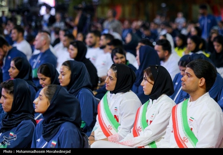 مراسم بدرقه کاروان اعزامی ورزش ایران به ریاض و بحرین