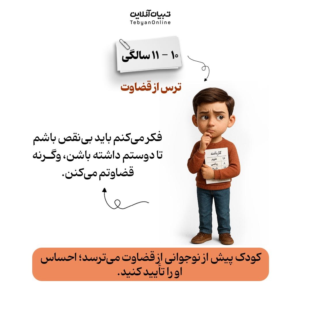 بچه‌ها در هر سنی بیشتر از چی می‌ترسن؟