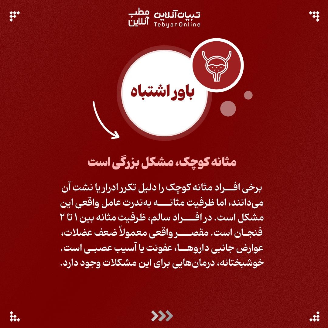 راست و دروغ‌های مرتبط با مثانه