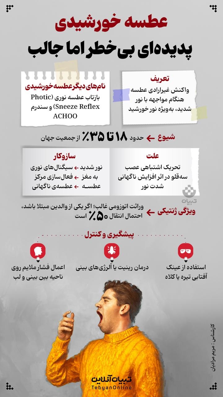 عطسه خورشیدی؛ پدیده‌ای بی‌خطر اما جالب