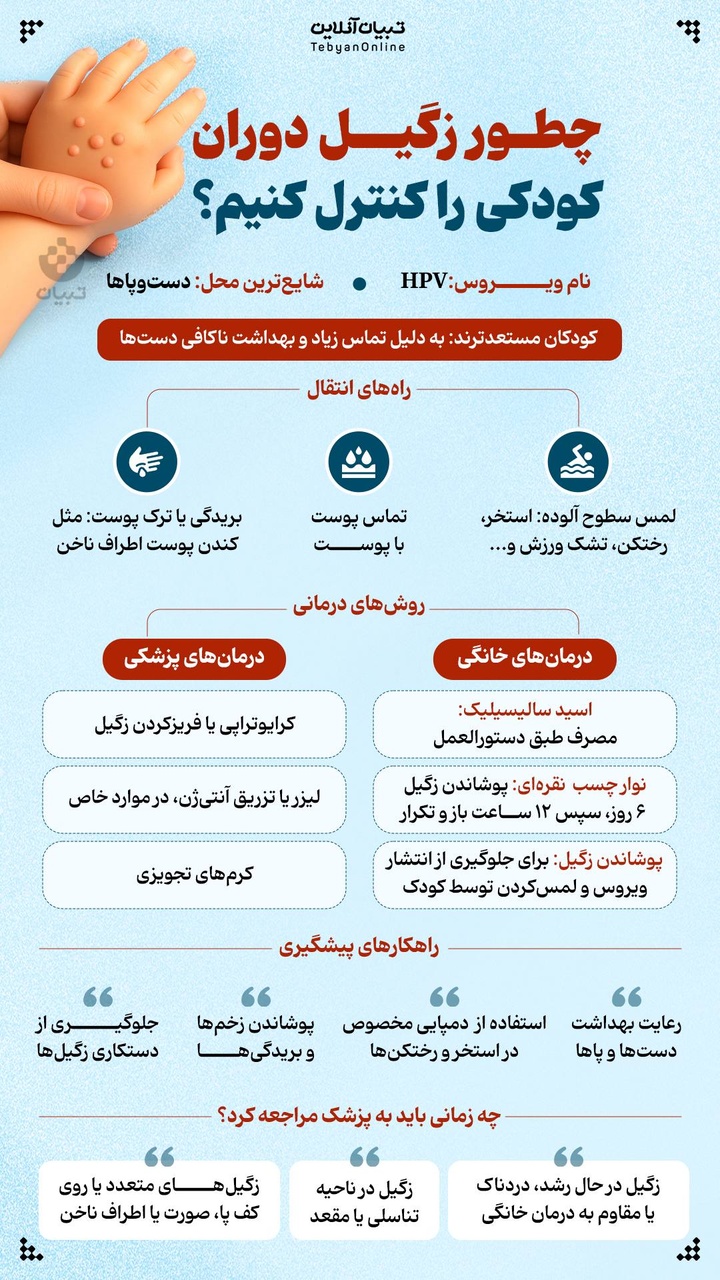 راهنمای والدین برای مقابله با زگیل‌های دوران کودکی