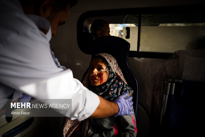 مانور امداد و نجات در حرم شاهچراغ علیه السلام