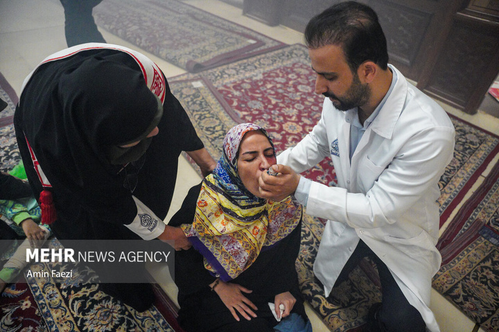 مانور امداد و نجات در حرم شاهچراغ علیه السلام